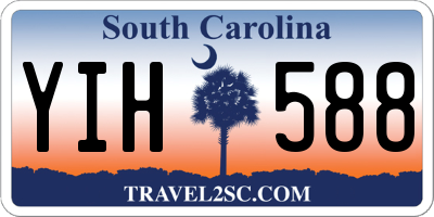 SC license plate YIH588