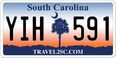 SC license plate YIH591