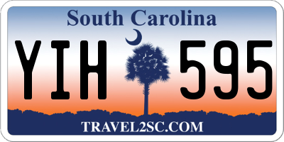SC license plate YIH595