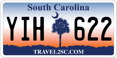 SC license plate YIH622