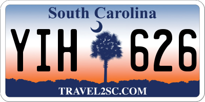 SC license plate YIH626