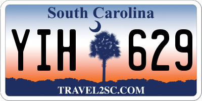 SC license plate YIH629