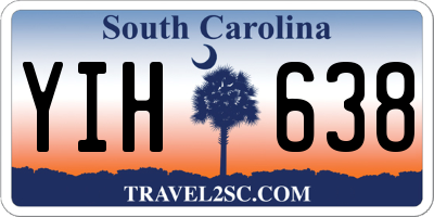 SC license plate YIH638