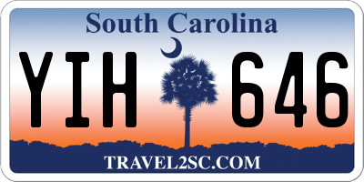 SC license plate YIH646
