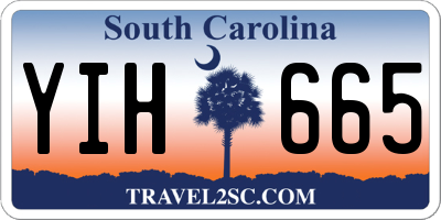 SC license plate YIH665