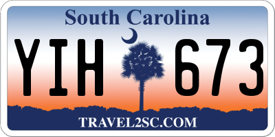 SC license plate YIH673
