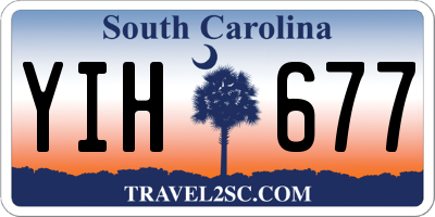 SC license plate YIH677