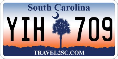 SC license plate YIH709