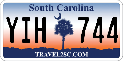 SC license plate YIH744