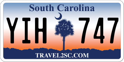 SC license plate YIH747