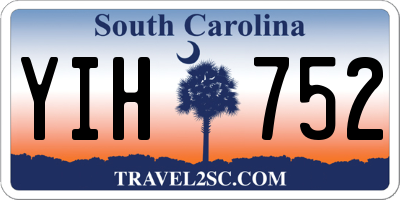 SC license plate YIH752