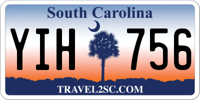 SC license plate YIH756