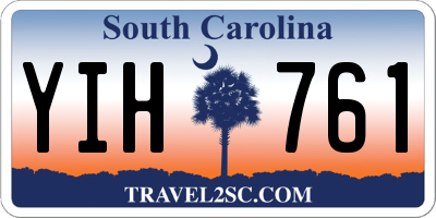 SC license plate YIH761
