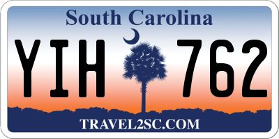 SC license plate YIH762