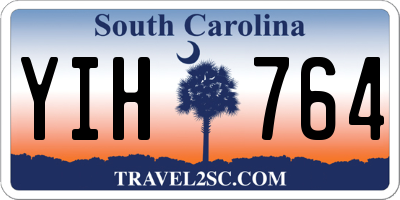 SC license plate YIH764