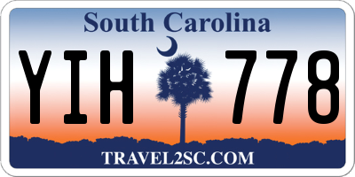 SC license plate YIH778