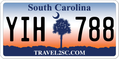 SC license plate YIH788