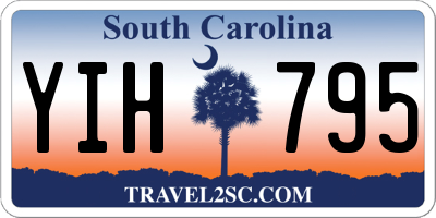 SC license plate YIH795