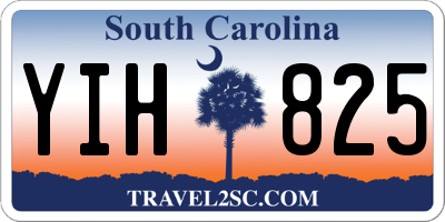 SC license plate YIH825