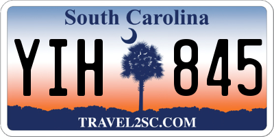 SC license plate YIH845