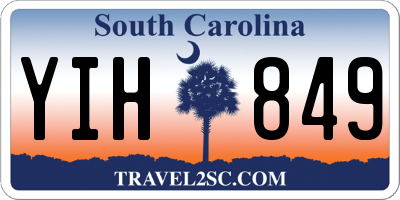 SC license plate YIH849