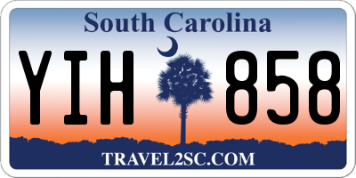SC license plate YIH858