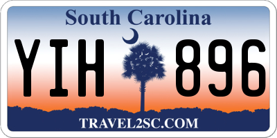 SC license plate YIH896