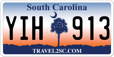 SC license plate YIH913