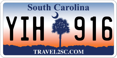 SC license plate YIH916