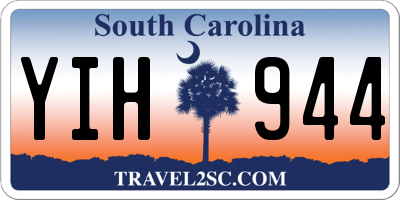 SC license plate YIH944