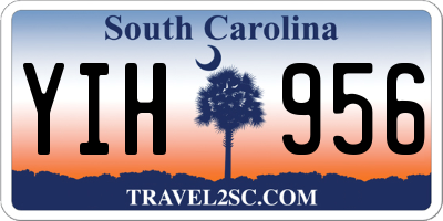 SC license plate YIH956