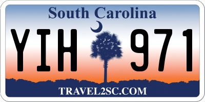SC license plate YIH971