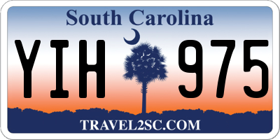 SC license plate YIH975