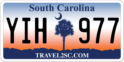 SC license plate YIH977
