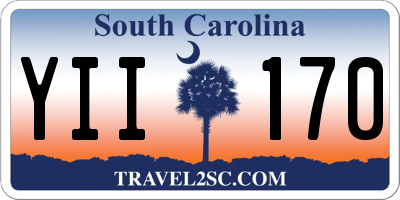 SC license plate YII170