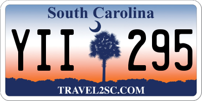 SC license plate YII295