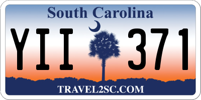 SC license plate YII371