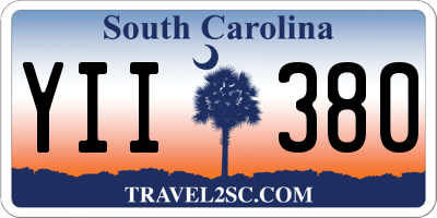SC license plate YII380