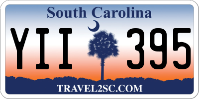 SC license plate YII395