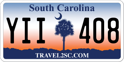 SC license plate YII408