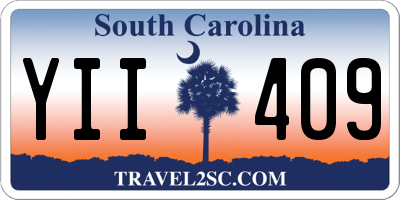 SC license plate YII409