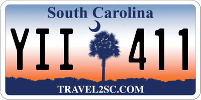 SC license plate YII411