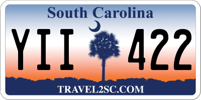 SC license plate YII422