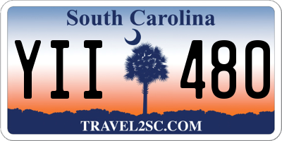 SC license plate YII480