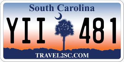 SC license plate YII481