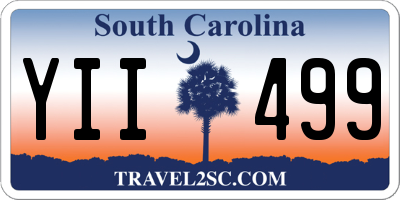 SC license plate YII499