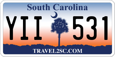 SC license plate YII531