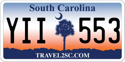 SC license plate YII553