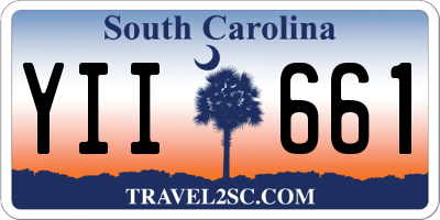 SC license plate YII661