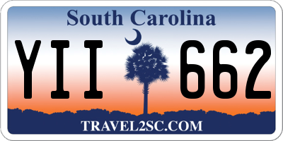SC license plate YII662